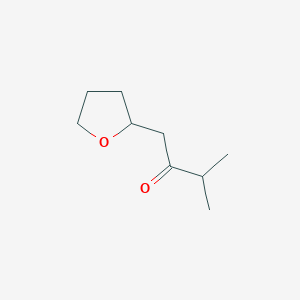 molecular formula C9H16O2 B2683086 3-甲基-1-(氧杂环戊-2-基)丁-2-酮 CAS No. 1182964-39-1