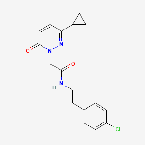 molecular formula C17H18ClN3O2 B2683110 N-(4-chlorophenethyl)-2-(3-cyclopropyl-6-oxopyridazin-1(6H)-yl)acetamide CAS No. 2034367-43-4