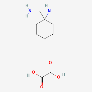 molecular formula C10H20N2O4 B2683129 1-(氨基甲基)-N-甲基环己烷-1-胺; 草酸 CAS No. 1394042-24-0