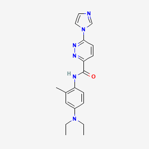 molecular formula C19H22N6O B2683147 N-(4-(diethylamino)-2-methylphenyl)-6-(1H-imidazol-1-yl)pyridazine-3-carboxamide CAS No. 1396863-80-1