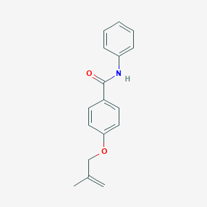 molecular formula C17H17NO2 B268315 4-[(2-methyl-2-propenyl)oxy]-N-phenylbenzamide 