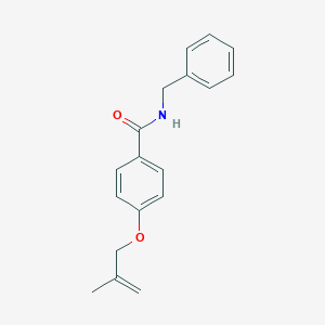 molecular formula C18H19NO2 B268317 N-benzyl-4-[(2-methyl-2-propenyl)oxy]benzamide 