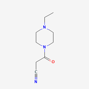 molecular formula C9H15N3O B2683184 3-(4-乙基哌嗪-1-基)-3-氧代丙腈 CAS No. 379726-06-4