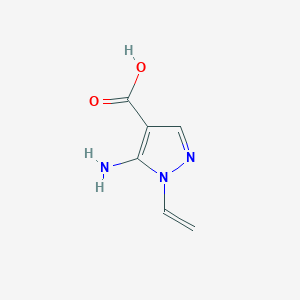 B2683231 5-Amino-1-ethenylpyrazole-4-carboxylic acid CAS No. 2375270-93-0