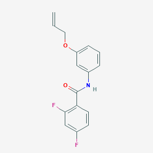 molecular formula C16H13F2NO2 B268324 N-[3-(allyloxy)phenyl]-2,4-difluorobenzamide 