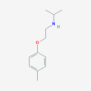 molecular formula C12H19NO B268325 N-[2-(4-methylphenoxy)ethyl]propan-2-amine 