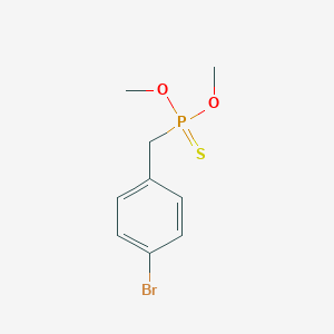 molecular formula C9H12BrO2PS B2683258 (4-Bromophenyl)methyl-dimethoxy-sulfanylidene-lambda5-phosphane CAS No. 2470438-15-2