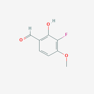 molecular formula C8H7FO3 B2683269 3-Fluoro-2-hydroxy-4-methoxybenzaldehyde CAS No. 1427397-19-0