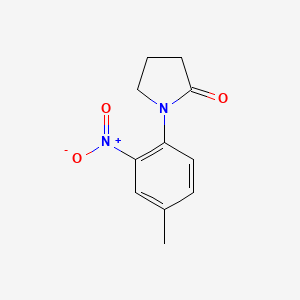 molecular formula C11H12N2O3 B2683280 1-(4-Methyl-2-nitrophenyl)pyrrolidin-2-one CAS No. 1212060-28-0