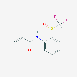 N-[2-(Trifluoromethylsulfinyl)phenyl]prop-2-enamide