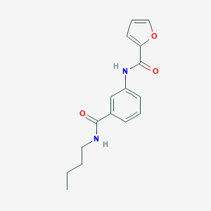 molecular formula C16H18N2O3 B268330 N-[3-(butylcarbamoyl)phenyl]furan-2-carboxamide 