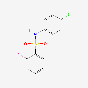 N-(4-chlorophenyl)-2-fluorobenzenesulfonamide