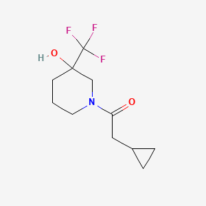 2-Cyclopropyl-1-[3-hydroxy-3-(trifluoromethyl)piperidin-1-yl]ethan-1-one