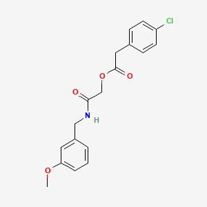 [2-[(3-Methoxyphenyl)methylamino]-2-oxoethyl] 2-(4-chlorophenyl)acetate