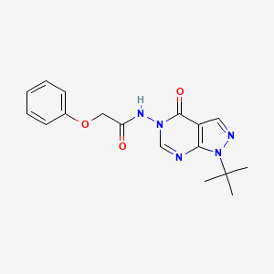 N-(1-(tert-butyl)-4-oxo-1H-pyrazolo[3,4-d]pyrimidin-5(4H)-yl)-2-phenoxyacetamide