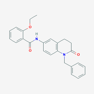 molecular formula C25H24N2O3 B2683374 N-(1-苄基-2-氧代-1,2,3,4-四氢喹唑-6-基)-2-乙氧基苯甲酰胺 CAS No. 955220-05-0
