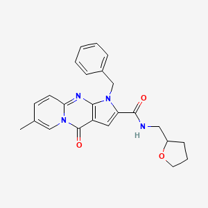 1-benzyl-7-methyl-4-oxo-N-((tetrahydrofuran-2-yl)methyl)-1,4-dihydropyrido[1,2-a]pyrrolo[2,3-d]pyrimidine-2-carboxamide