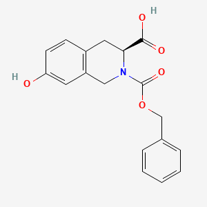 molecular formula C18H17NO5 B2683386 Z-Tic(7-OH)-OH CAS No. 201413-65-2