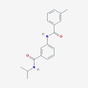 molecular formula C18H20N2O2 B268339 N-isopropyl-3-[(3-methylbenzoyl)amino]benzamide 