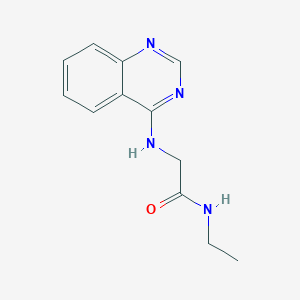 molecular formula C12H14N4O B2683393 N-ethyl-2-[(quinazolin-4-yl)amino]acetamide CAS No. 1179600-29-3