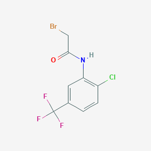 molecular formula C9H6BrClF3NO B2683394 2-bromo-N-[2-chloro-5-(trifluoromethyl)phenyl]acetamide CAS No. 2003-05-6
