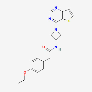 2-(4-Ethoxyphenyl)-N-(1-thieno[3,2-d]pyrimidin-4-ylazetidin-3-yl)acetamide
