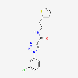 1-(3-chlorophenyl)-N-(2-(thiophen-2-yl)ethyl)-1H-1,2,3-triazole-4-carboxamide