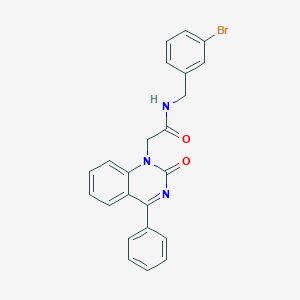 molecular formula C23H18BrN3O2 B2683405 N-(3-bromobenzyl)-2-(2-oxo-4-phenylquinazolin-1(2H)-yl)acetamide CAS No. 1115318-77-8