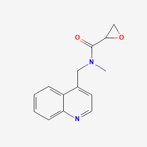 molecular formula C14H14N2O2 B2683413 N-Methyl-N-(quinolin-4-ylmethyl)oxirane-2-carboxamide CAS No. 2411288-43-0