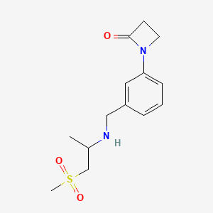1-(3-{[(1-Methanesulfonylpropan-2-yl)amino]methyl}phenyl)azetidin-2-one