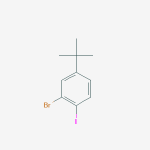 molecular formula C10H12BrI B2683461 3-溴-4-碘-叔丁基苯 CAS No. 860435-39-8
