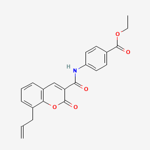 ethyl 4-(8-allyl-2-oxo-2H-chromene-3-carboxamido)benzoate