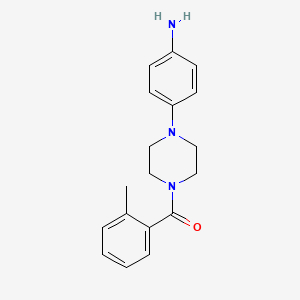 molecular formula C18H21N3O B2683478 {4-[4-(2-甲基苯甲酰)哌嗪-1-基]苯基}胺 CAS No. 640759-17-7