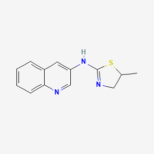 N-(5-methyl-4,5-dihydro-1,3-thiazol-2-yl)quinolin-3-amine