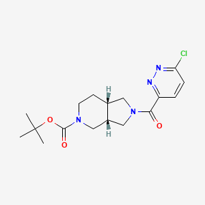 Tert-butyl (3aR,7aS)-2-(6-chloropyridazine-3-carbonyl)-3,3a,4,6,7,7a-hexahydro-1H-pyrrolo[3,4-c]pyridine-5-carboxylate