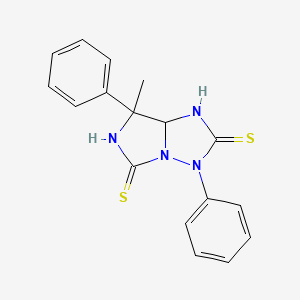7-methyl-3,7-diphenyldihydro-1H-imidazo[1,5-b][1,2,4]triazole-2,5(3H,6H)-dithione