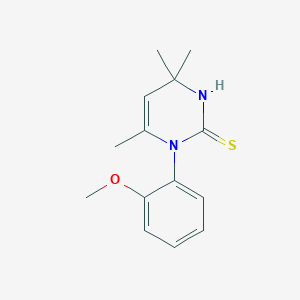 1-(2-Methoxyphenyl)-4,4,6-trimethyl-1,4-dihydropyrimidine-2-thiol