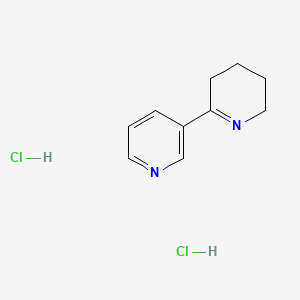 molecular formula C10H14Cl2N2 B2683516 3-(3,4,5,6-tetrahydropyridin-2-yl)pyridine Dihydrochloride CAS No. 133381-79-0