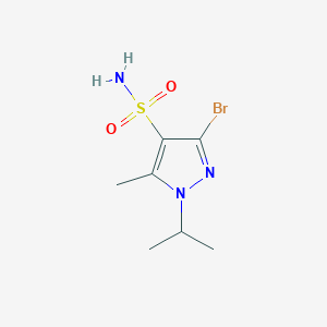 molecular formula C7H12BrN3O2S B2683529 3-Bromo-5-methyl-1-propan-2-ylpyrazole-4-sulfonamide CAS No. 1946817-50-0