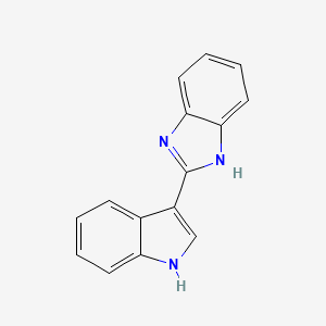 molecular formula C15H11N3 B2683535 2-(1H-吲哚-3-基)-1H-苯并咪唑 CAS No. 54634-78-5