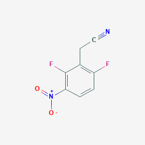 molecular formula C8H4F2N2O2 B2683563 2-(2,6-Difluoro-3-nitrophenyl)acetonitrile CAS No. 1369761-62-5