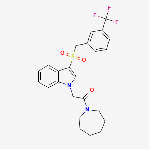 1-(2-azepan-1-yl-2-oxoethyl)-3-{[3-(trifluoromethyl)benzyl]sulfonyl}-1H-indole