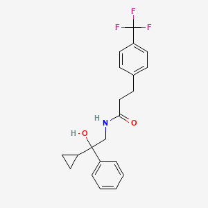 N-(2-cyclopropyl-2-hydroxy-2-phenylethyl)-3-(4-(trifluoromethyl)phenyl)propanamide