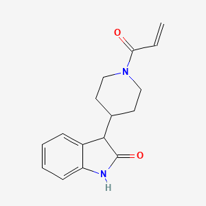 3-(1-Prop-2-enoylpiperidin-4-yl)-1,3-dihydroindol-2-one