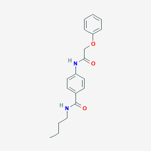 molecular formula C19H22N2O3 B268358 N-butyl-4-[(phenoxyacetyl)amino]benzamide 
