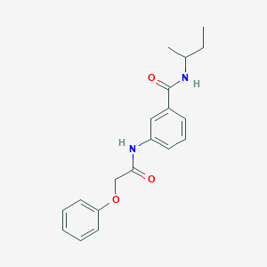 molecular formula C19H22N2O3 B268360 N-(sec-butyl)-3-[(phenoxyacetyl)amino]benzamide 