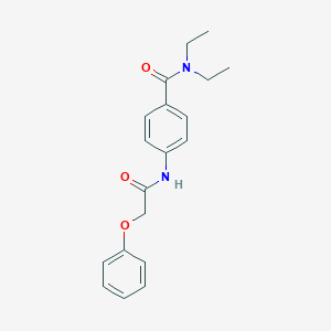 molecular formula C19H22N2O3 B268363 N,N-diethyl-4-[(phenoxyacetyl)amino]benzamide 