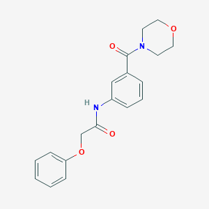 molecular formula C19H20N2O4 B268364 N-[3-(morpholin-4-ylcarbonyl)phenyl]-2-phenoxyacetamide 