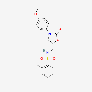 N-((3-(4-methoxyphenyl)-2-oxooxazolidin-5-yl)methyl)-2,4-dimethylbenzenesulfonamide