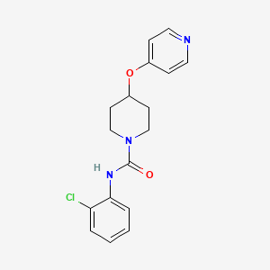 molecular formula C17H18ClN3O2 B2683648 N-(2-chlorophenyl)-4-(pyridin-4-yloxy)piperidine-1-carboxamide CAS No. 2034329-77-4